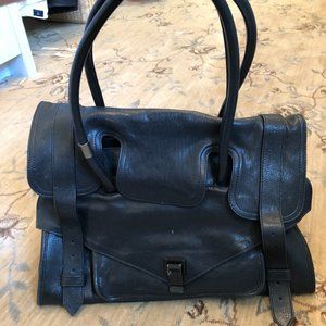 Proenza Schouler black top handle tote